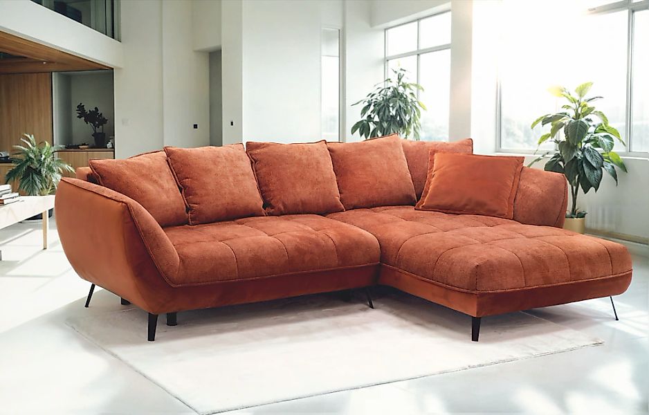 exxpo - sofa fashion Ecksofa "Midway mit einfacher Easy-Lift-Bettfunktion, günstig online kaufen