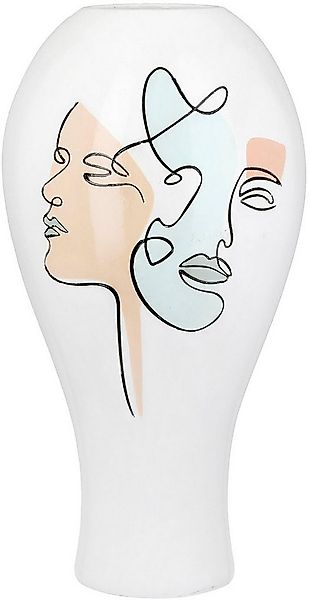 Casablanca by Gilde Tischvase Vase bauchig Voir weiß H. 36 cm (1 St) günstig online kaufen