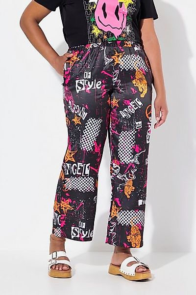 Angel of Style Funktionshose Hose weites Bein Satin Mustermix günstig online kaufen