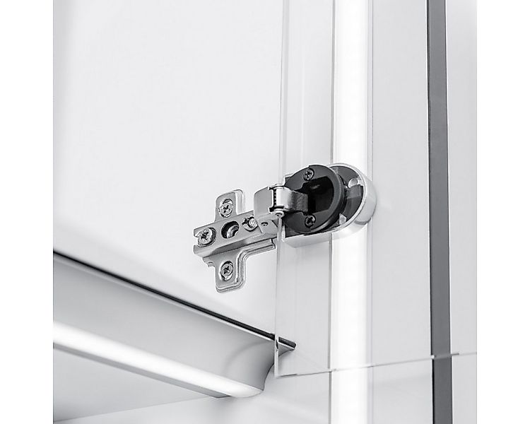 MS Beschläge Möbelbeschlag Chrom matt Vitrinenscharnier Ø26mm Glastürtopfba günstig online kaufen