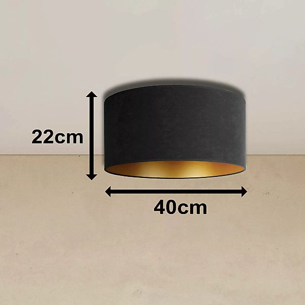 Deckenlampe Golden Roller Ø 40cm schwarz/gold günstig online kaufen