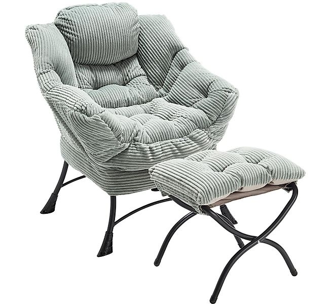 LVHOM Loungesessel Relaxsessel mit Hocker: Verbreitert/Sanftes Design,prakt günstig online kaufen