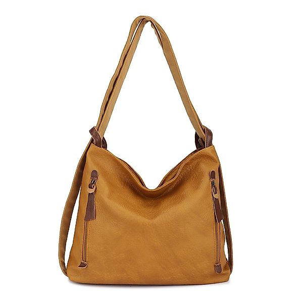 ITALYSHOP24 Schultertasche Damen Rucksack Handtasche Schultertasche, günstig online kaufen