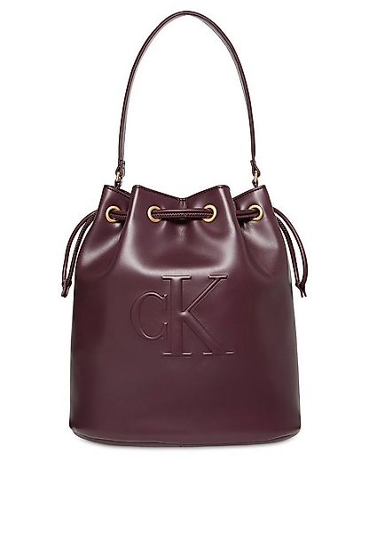 Calvin Klein Beuteltasche RAISED CK LARGE BUCKET BAG, Henkeltasche, Damen H günstig online kaufen