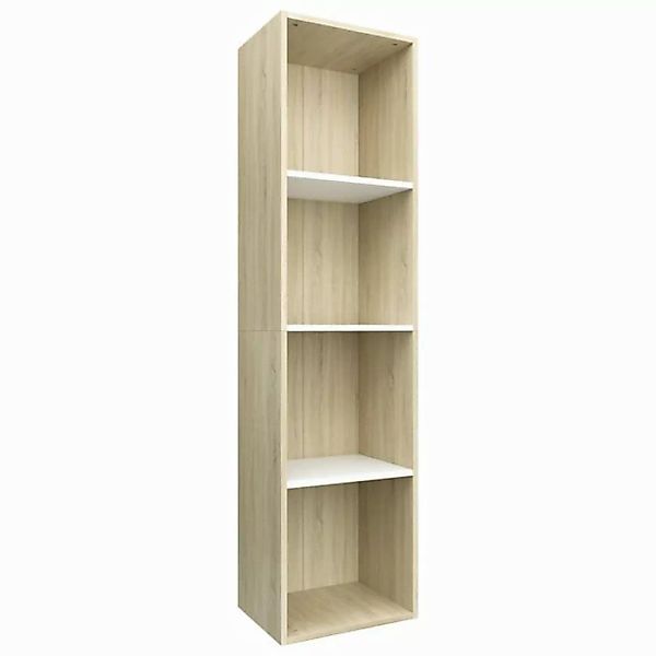 vidaXL Bücherregal Standregal Bücherregal Regalschrank TV-Schrank Weiß Sono günstig online kaufen