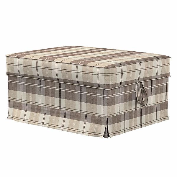 Bezug für Ektorp Bromma Hocker, braun-beige, Husse, Ektorp Bromma, Edinburg günstig online kaufen