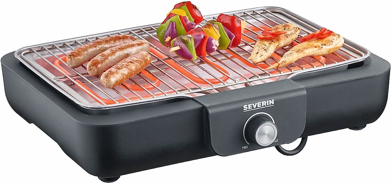Severin Tischgrill "PG 8554 mit Grillrost", 2300 W, Schnelle Aufheizzeiten günstig online kaufen