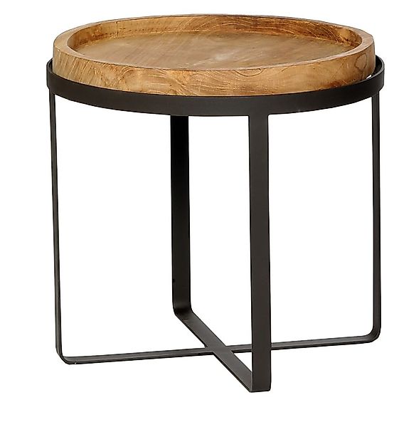 Beistelltisch Moritz 50 cm - Teakplatte günstig online kaufen