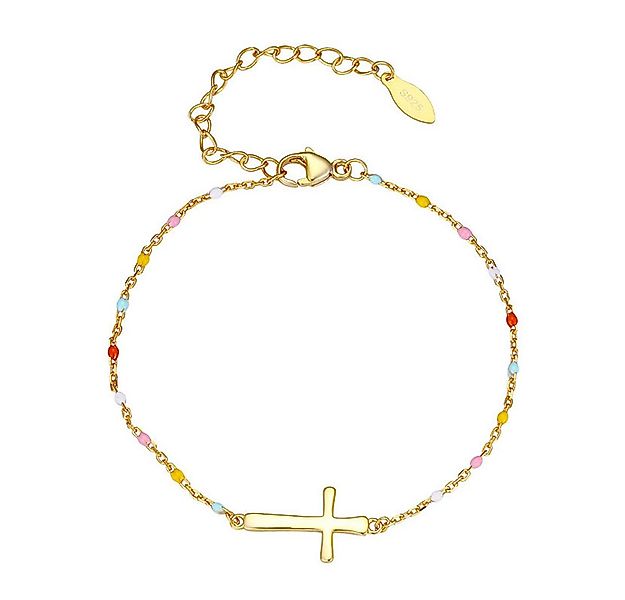 Color Design Silberarmband Kreuz Armband aus 925 Silber CD-SMK-69, Armkette günstig online kaufen
