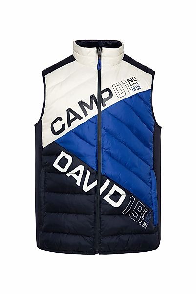 CAMP DAVID Steppweste, mit Rückenprint günstig online kaufen