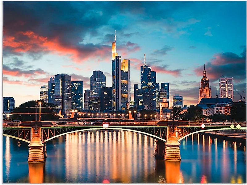 Artland Wandbild »Frankfurt am Main Skyline II« Deutschland 1 Stk. tlg. als günstig online kaufen