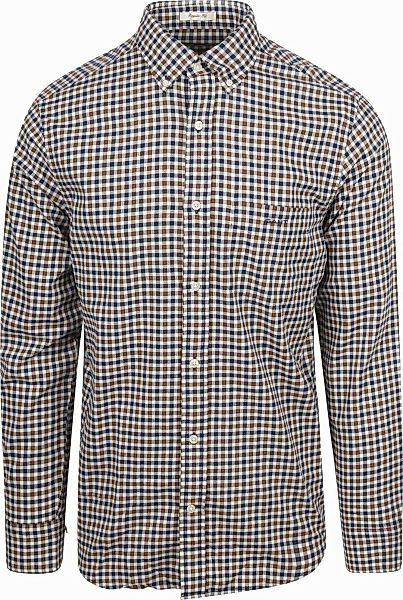 Gant Hemd Twill Gingham Multicolour - Größe M günstig online kaufen