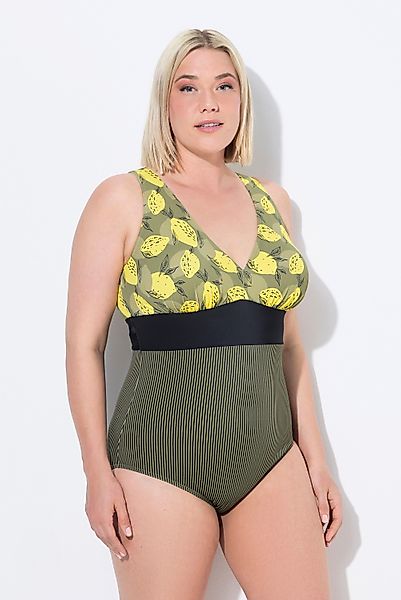 Ulla Popken Badeanzug Badeanzug Zitronen Zierband günstig online kaufen