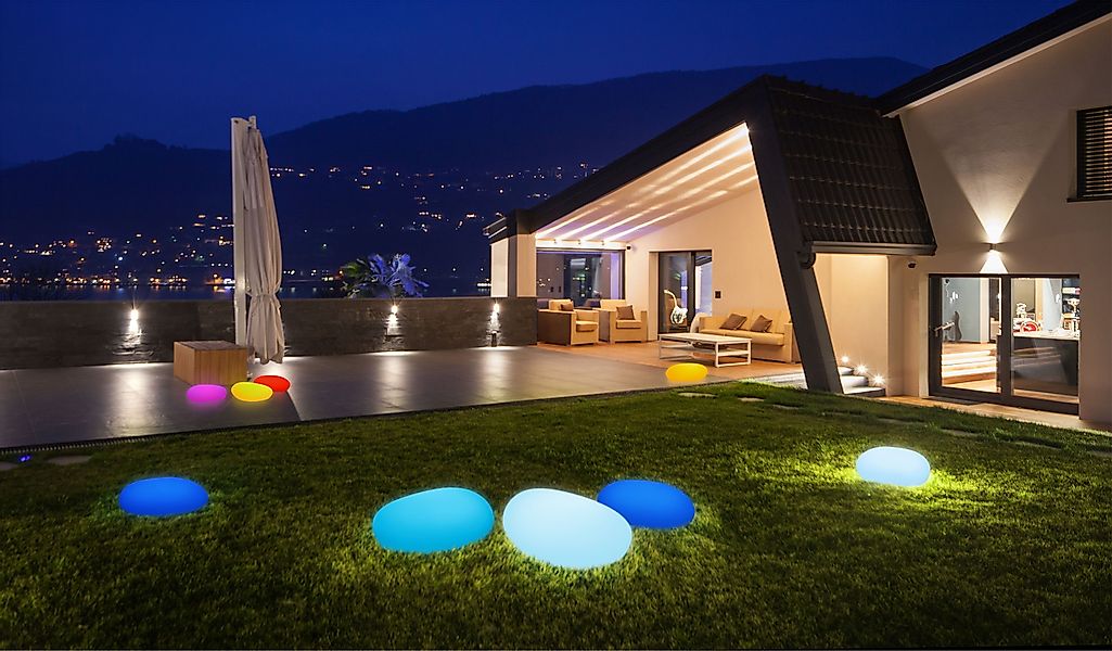 BONETTI LED Gartenleuchte LED Solar Steinleuchte günstig online kaufen