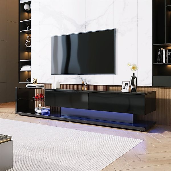 Rhein Beleuchtung TV-Schrank 170cm TV-Schrank mit LED-Beleuchtung, TV-Board günstig online kaufen