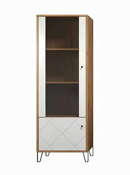 ebuy24 Vitrine Touch Vitrinenschrank 2 Türen Artisan Eiche dekor günstig online kaufen