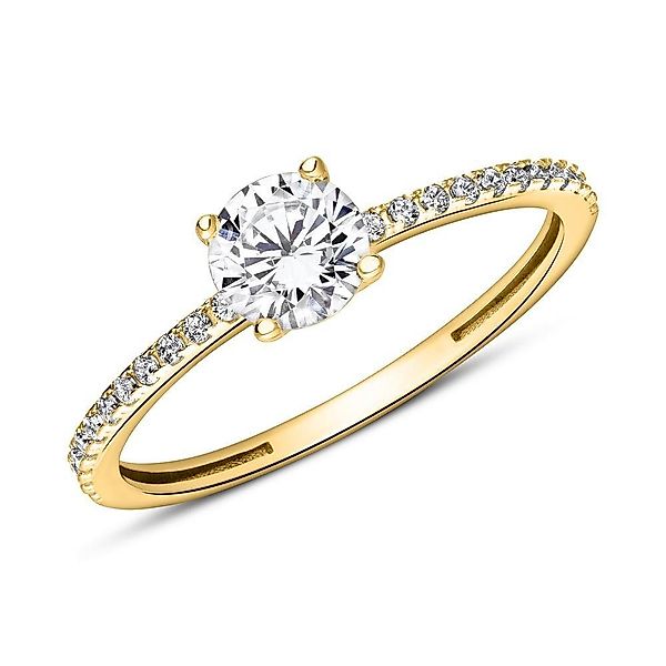 JEWLIX Goldring 375er Gelbgold Verlobungsring + günstig online kaufen