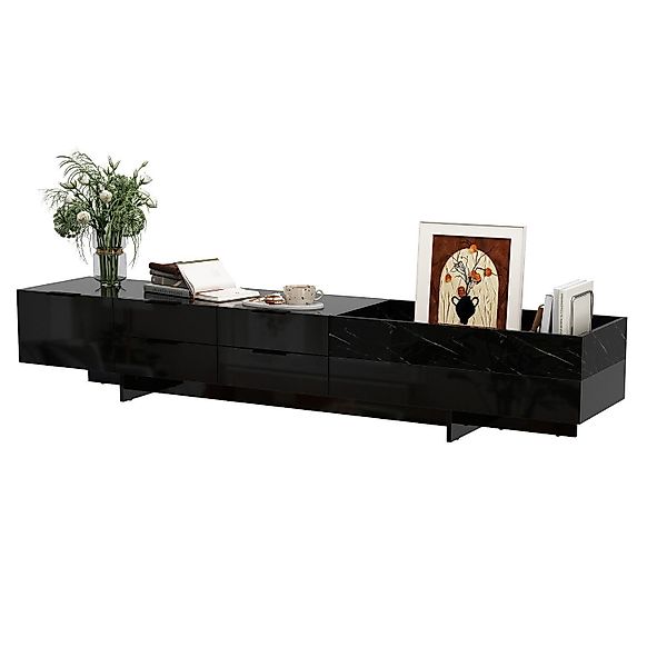 FUFU&GAGA Lowboard mit 5 Schubladen, Schwarzer günstig online kaufen