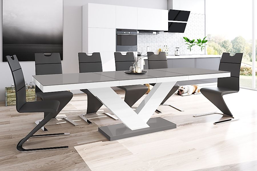 designimpex Esstisch Design Tisch HE-999 Grau günstig online kaufen