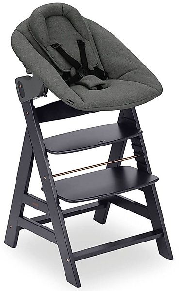 Hauck Hochstuhl »Alpha Newborn Set Plus, Dark Grey«, (Set), 2 St., mit Newb günstig online kaufen