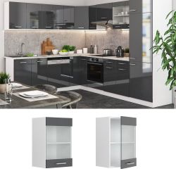 Vicco Glashängeschrank R-Line, Anthrazit Hochglanz/Weiß, 40 günstig online kaufen
