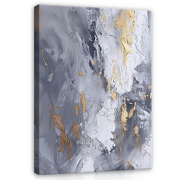 Wallarena Leinwandbild Marmor Glamour Grau Gold günstig online kaufen