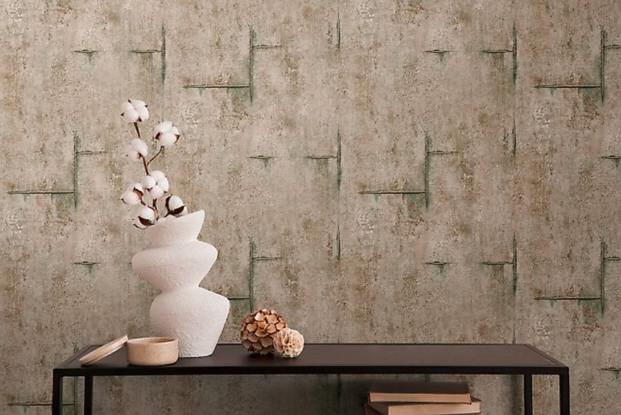 CosmoLiving by Cosmopolitan Vliestapete »Graphite Groove-Edge Betonoptiktap günstig online kaufen