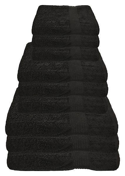 Julie Julsen Handtücher 9-Handtücher-Schwarz, Baumwolle (9-St) günstig online kaufen