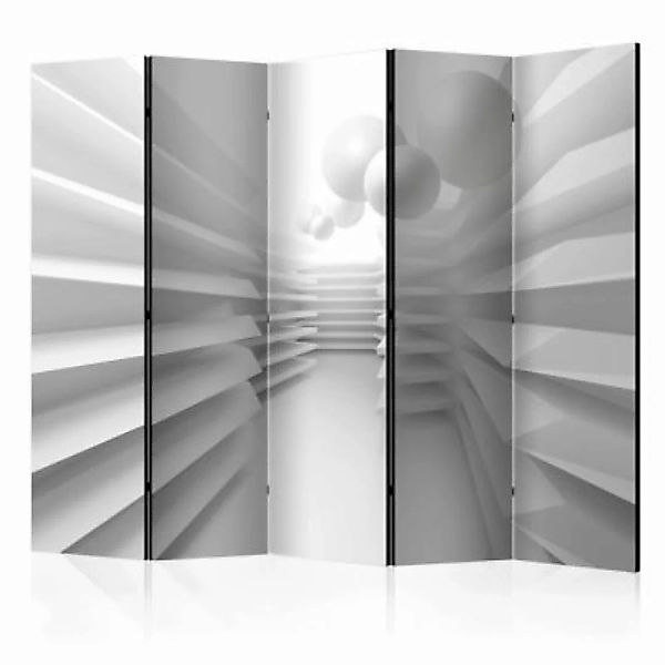 artgeist Paravent White Maze II [Room Dividers] schwarz/weiß Gr. 225 x 172 günstig online kaufen