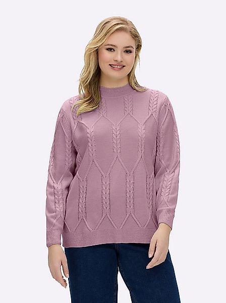 Sieh an! Strickpullover Stehkragen-Pullover Langarm günstig online kaufen