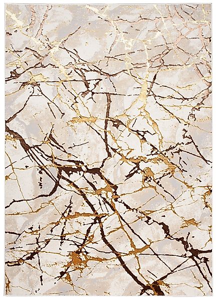 Tapiso Designteppich GOLDEN, rechteckig, Höhe: 16 günstig online kaufen