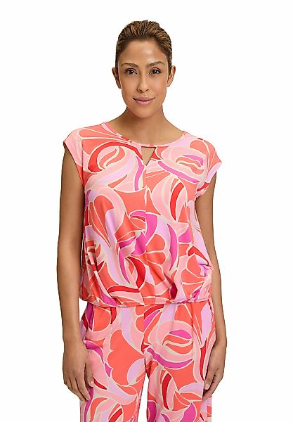Betty Barclay Kurzarmshirt "Damen Blusenshirt mit Gummizug" 1 Stk. tlg. Mat günstig online kaufen