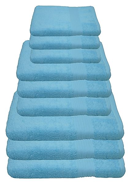 Julie Julsen Handtücher 9-Handtücher-Hellblau, Baumwolle (9-St) günstig online kaufen