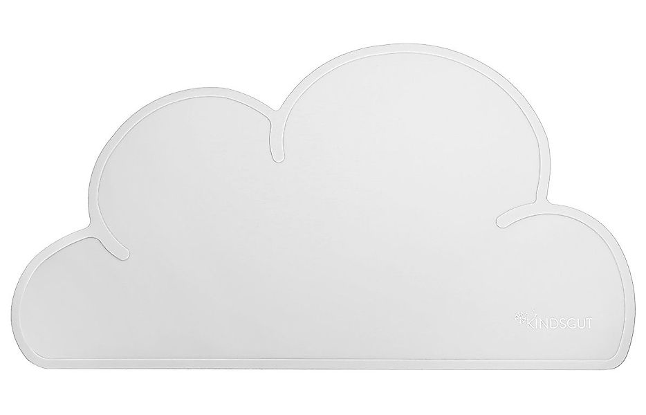 KINDSGUT Platzset Platzdeckchen Wolke, umweltfreundlich, Hellgrau günstig online kaufen