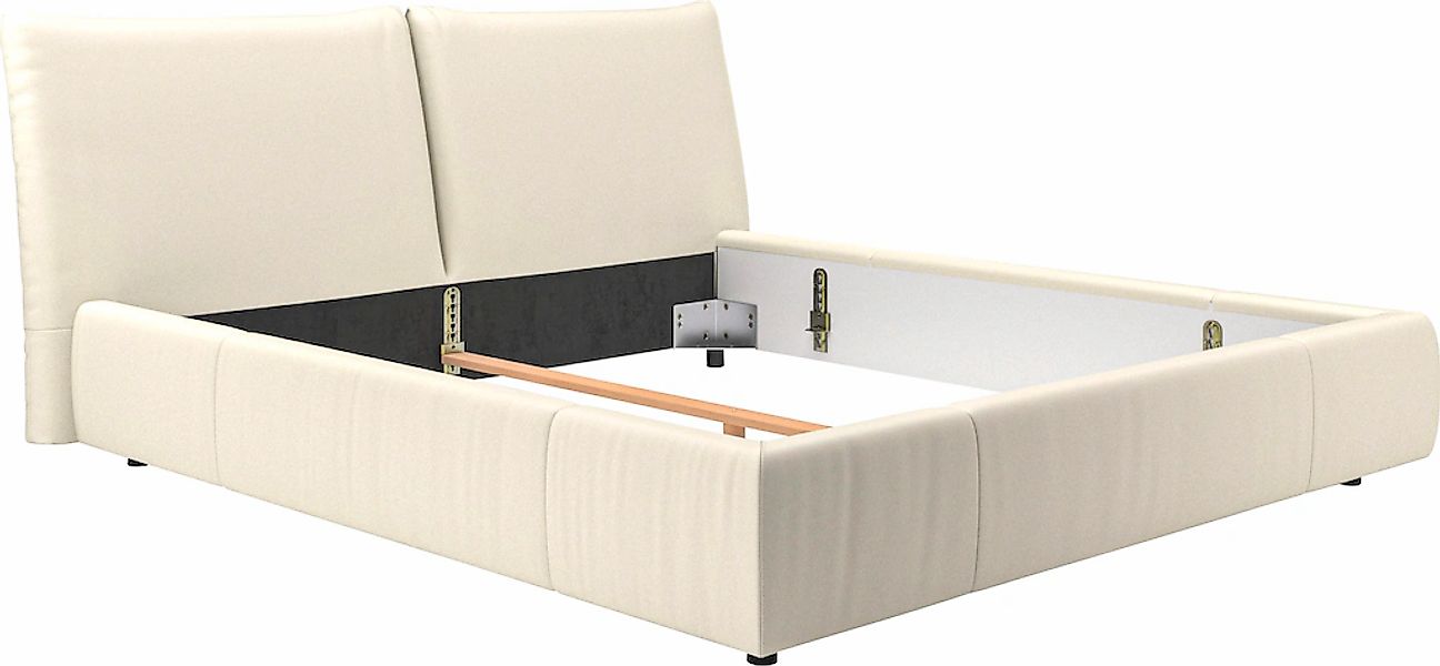 Home affaire Polsterbett "Priora in 4 Breiten bis 200cm" auch in NaturLEDER günstig online kaufen