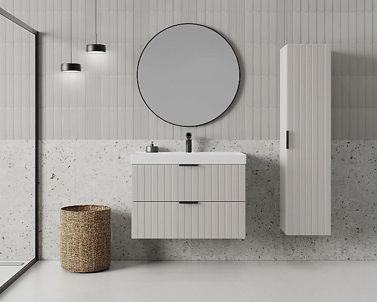 welltime Waschtisch "HARMONY mit Waschbecken, Breite 60 oder 80cm, modernes günstig online kaufen