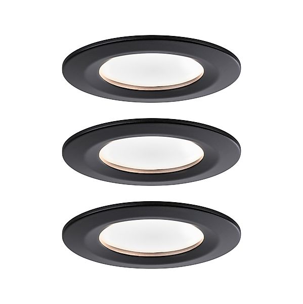 Paulmann "LED Einbauleuchte Nova Coin Basisset starr IP44 rund 78mm Coin 3x günstig online kaufen