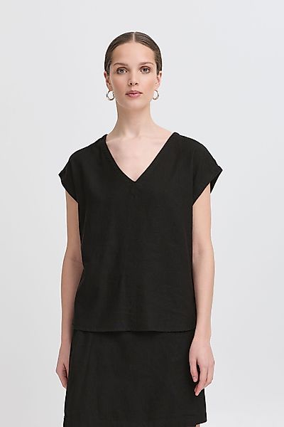 Ichi V-Shirt IHLINNO Zeitlose Kurzarmbluse günstig online kaufen
