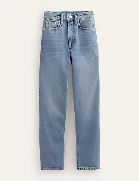 Schmal zulaufende Jeans mit mittelhohem Bund Damen Boden, Hell Medium Vinta günstig online kaufen
