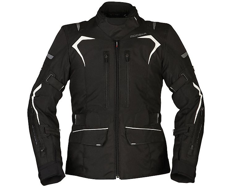 Modeka Motorradjacke Modeka Elaya Lady Textiljacke Damen schwarz / weiß atm günstig online kaufen