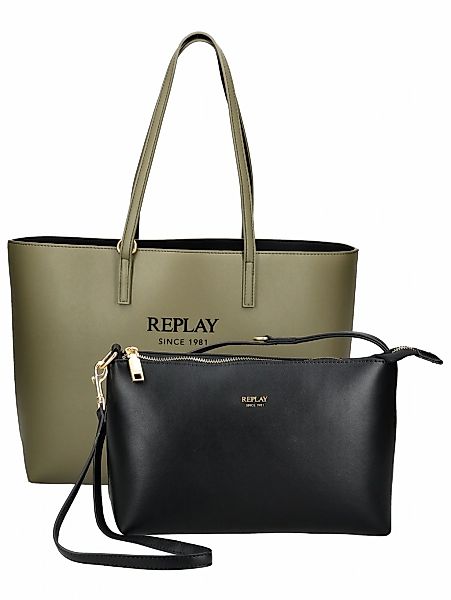 Replay Henkeltasche "Replay Taschen Lederimitat" günstig online kaufen