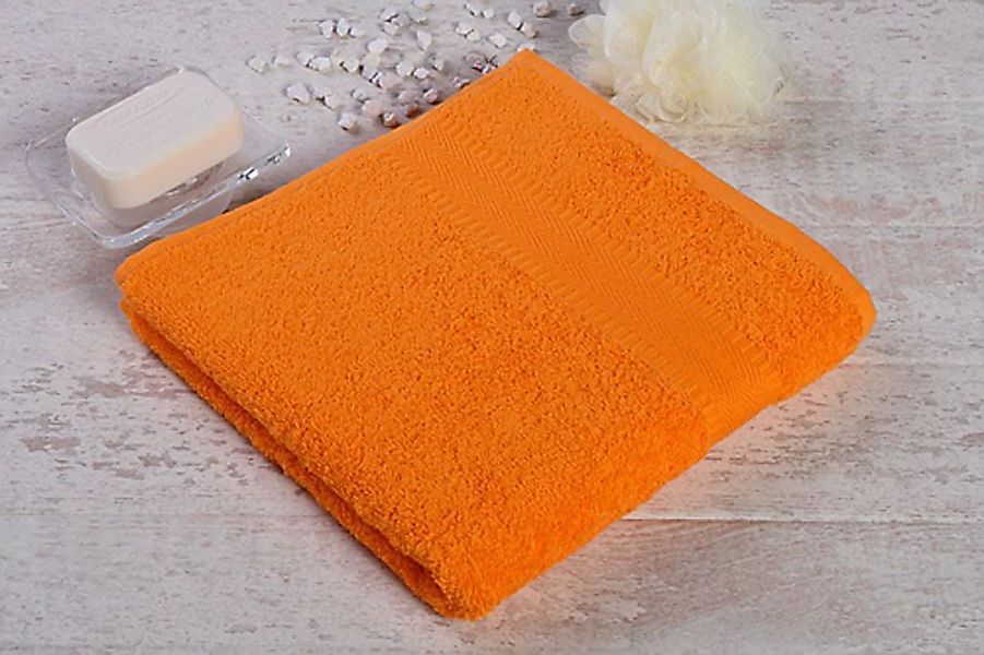 Handtuch 450g/m² karibik 50x100cm-orange günstig online kaufen