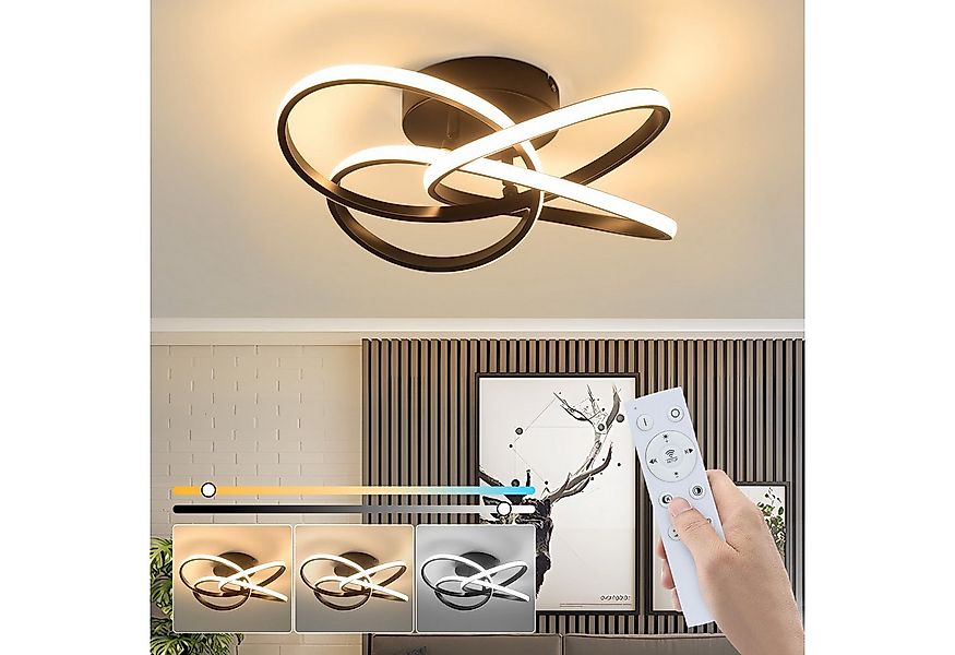 ZMH LED Deckenleuchte Deckenlampe Schlafzimmerlampe Modern Blume, 46W, LED günstig online kaufen