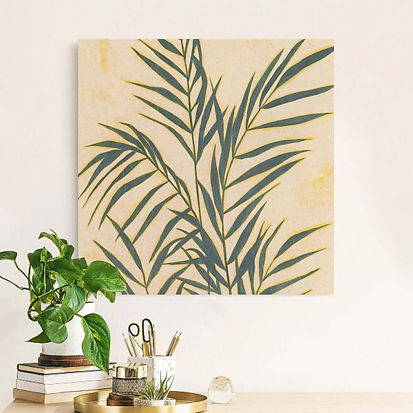 Leinwandbild auf Naturcanvas Palmenwedel im Sonnenlicht günstig online kaufen
