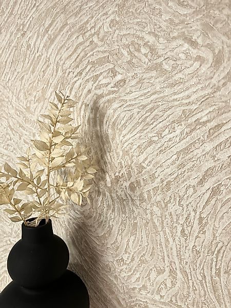 Newroom Vliestapete, Beige Tapete Modern Muster günstig online kaufen