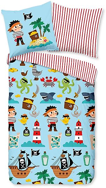 good morning Kinderbettwäsche »Caribbean«, Baumwolle, Reißverschluss, Wende günstig online kaufen