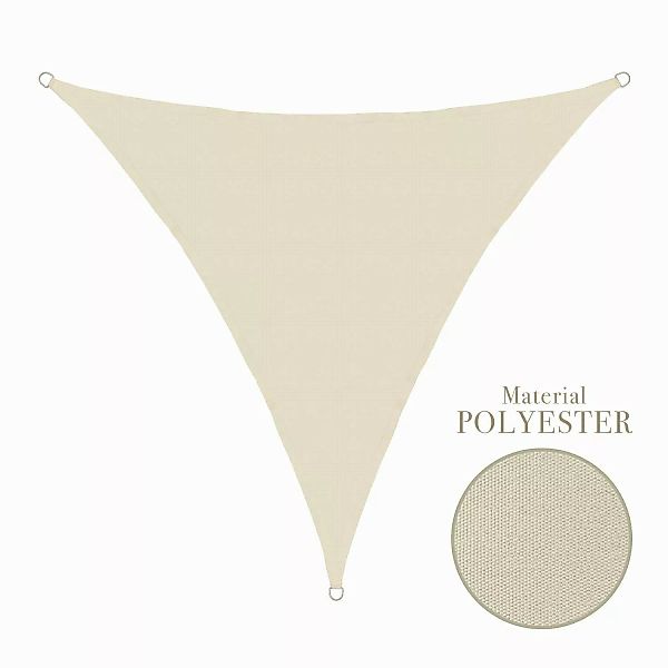 anndora Sonnensegel Tarp 3,6x3,6x3,6m Sonnenschutz, (Beige), günstig online kaufen