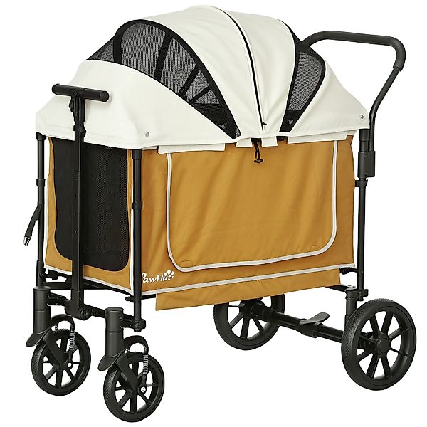 PawHut Hundewagen Hundebuggy klappbar für Hunde & Katzen bis 30 kg Katzenbu günstig online kaufen