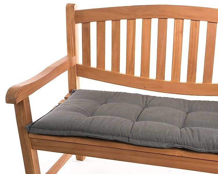 Sun Garden Bankauflage Gartenbank Naxos 110 cm 50089-51 grau 110x49x6 cm Su günstig online kaufen