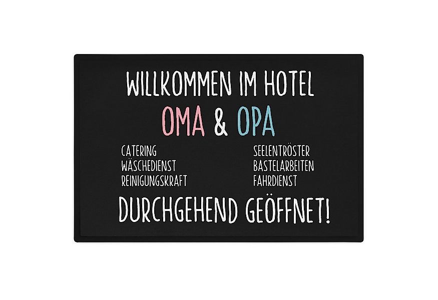 Trendation Fußmatte Willkommen Hotel Oma und Opa Fußmatte Geschenk Pension günstig online kaufen